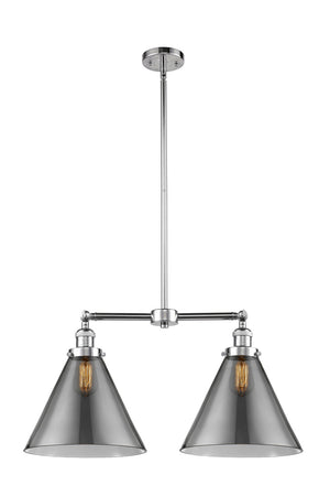 Innovations - 209-PC-G43-L - Two Light Island Pendant - Franklin Restoration - Polished Chrome