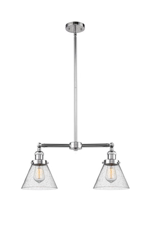 Innovations - 209-PC-G44 - Two Light Island Pendant - Franklin Restoration - Polished Chrome