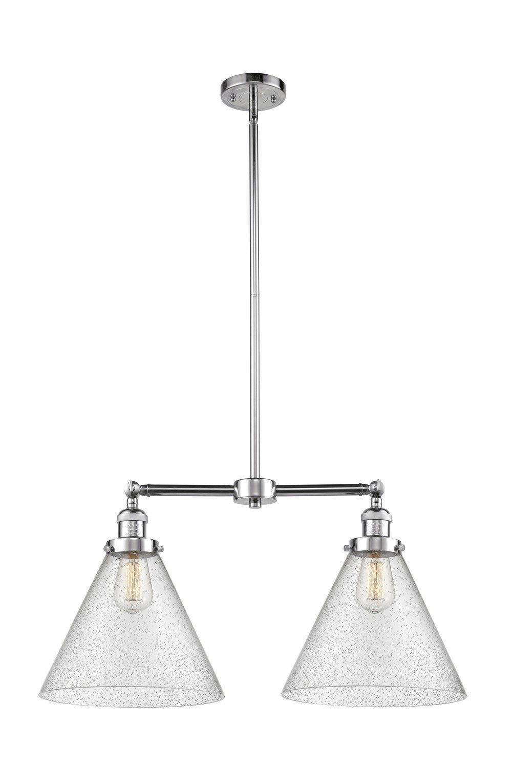 Innovations - 209-PC-G44-L - Two Light Island Pendant - Franklin Restoration - Polished Chrome