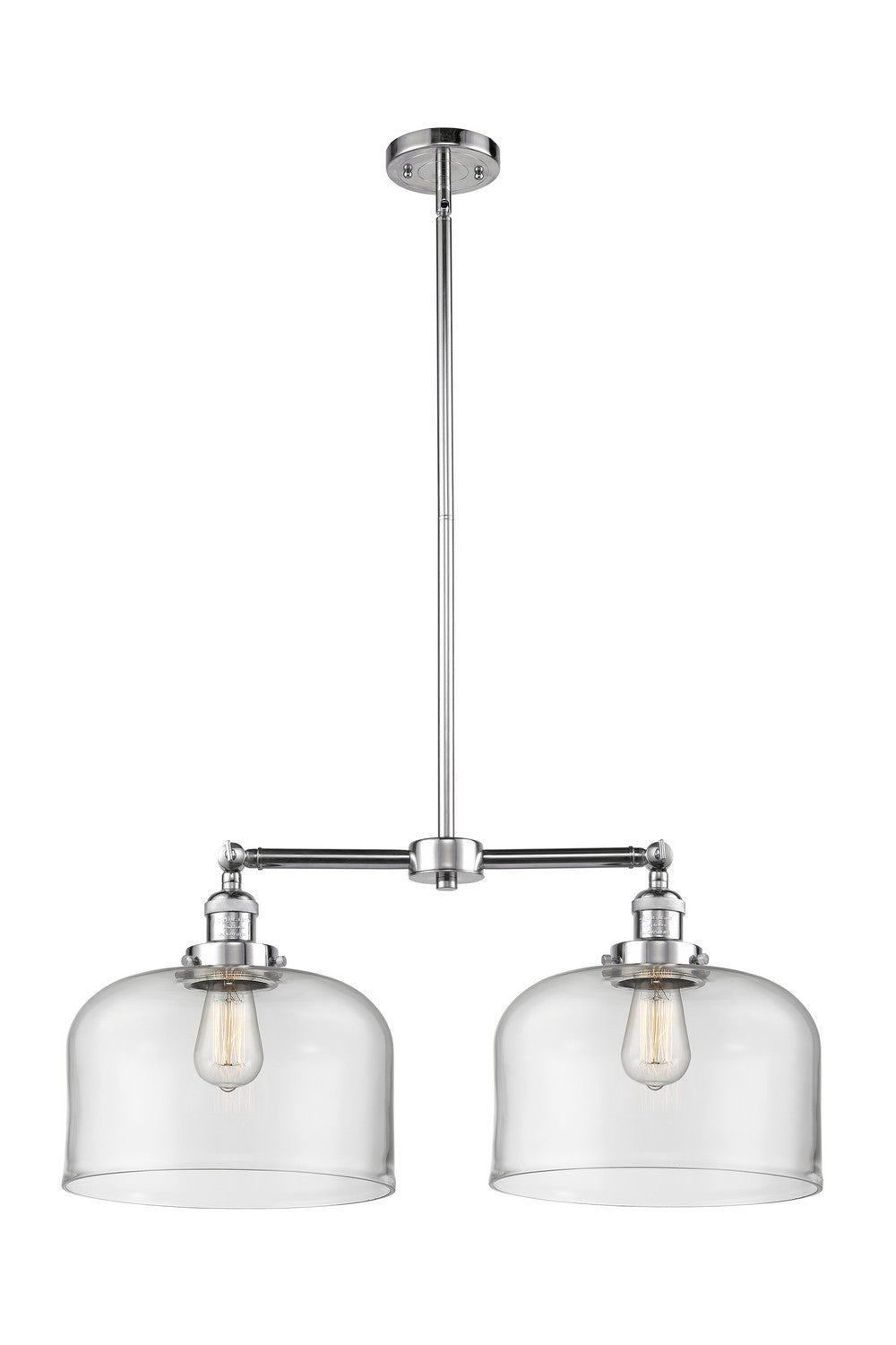 Innovations - 209-PC-G72-L - Two Light Island Pendant - Franklin Restoration - Polished Chrome