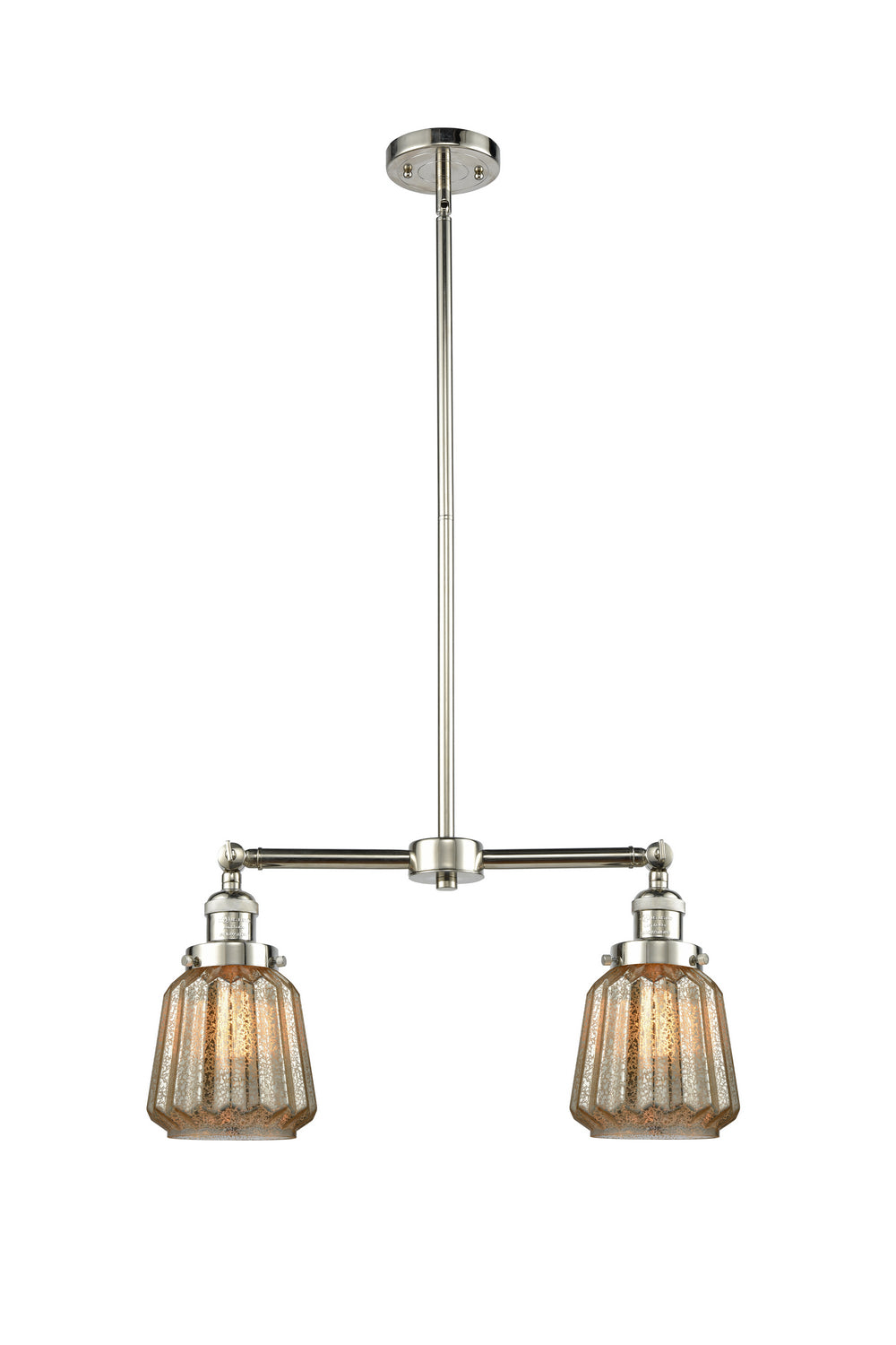 Innovations - 209-PN-G146 - Two Light Island Pendant - Franklin Restoration - Polished Nickel