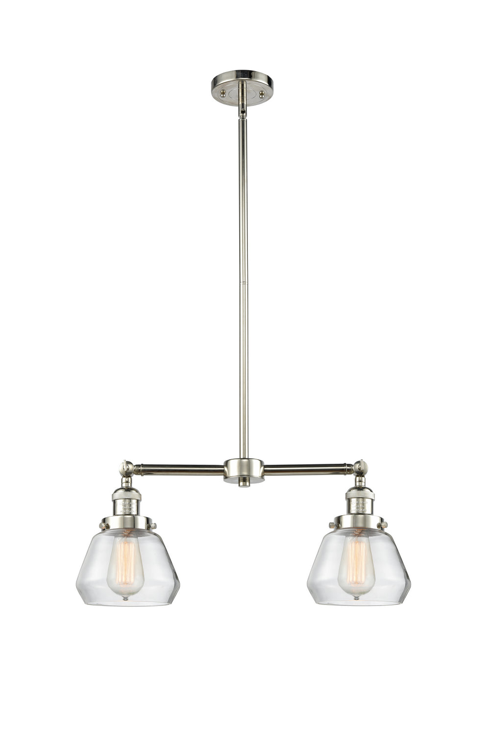 Innovations - 209-PN-G172 - Two Light Island Pendant - Franklin Restoration - Polished Nickel