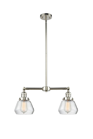 Innovations - 209-PN-G172 - Two Light Island Pendant - Franklin Restoration - Polished Nickel