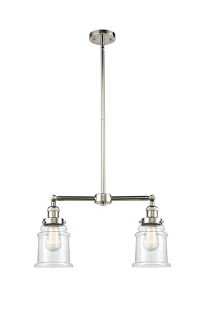 Innovations - 209-PN-G182 - Two Light Island Pendant - Franklin Restoration - Polished Nickel