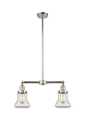 Innovations - 209-PN-G192 - Two Light Island Pendant - Franklin Restoration - Polished Nickel