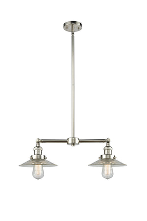 Innovations - 209-PN-G2 - Two Light Island Pendant - Franklin Restoration - Polished Nickel