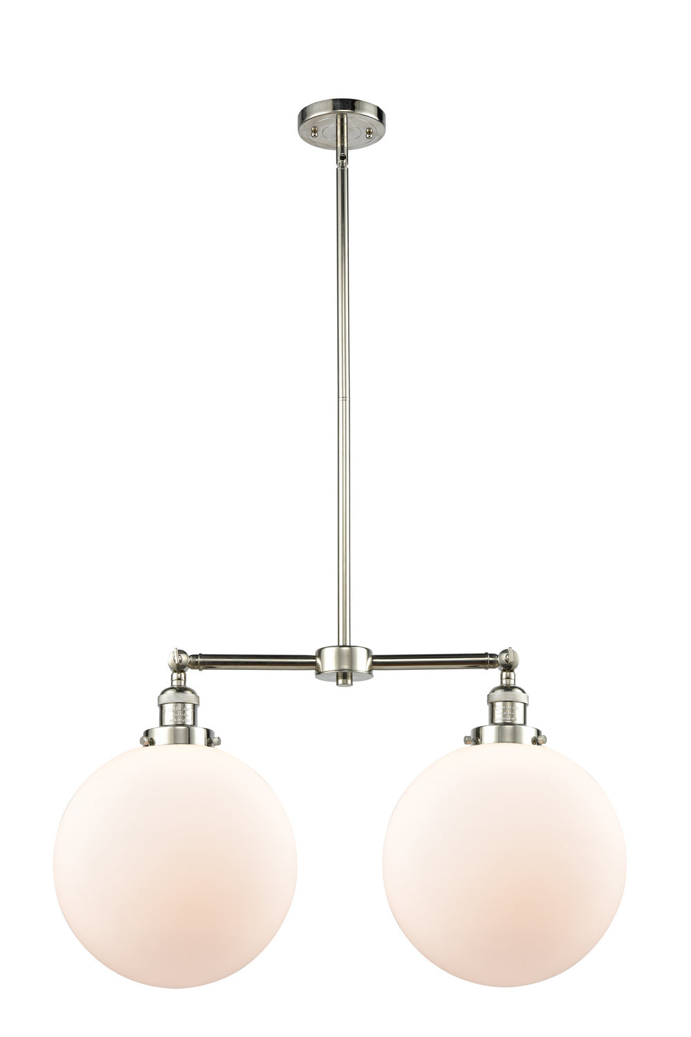 Innovations - 209-PN-G201-12 - Two Light Island Pendant - Franklin Restoration - Polished Nickel