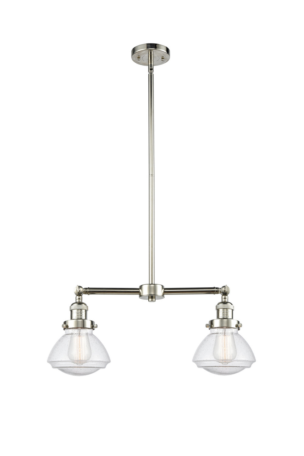 Innovations - 209-PN-G324 - Two Light Island Pendant - Franklin Restoration - Polished Nickel