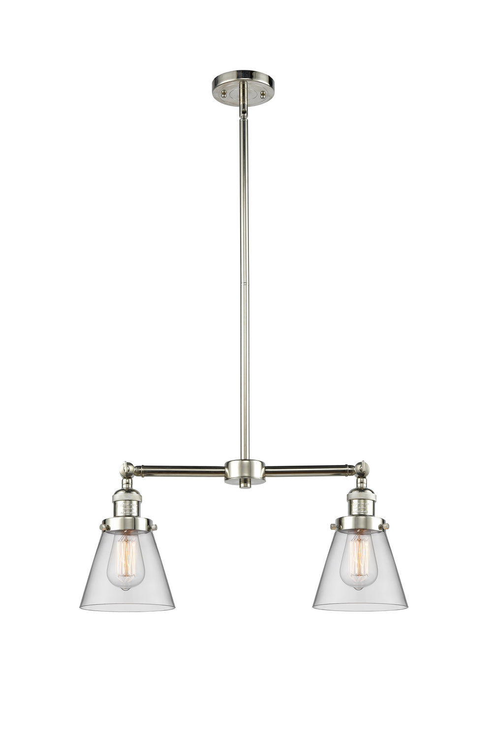 Innovations - 209-PN-G62 - Two Light Island Pendant - Franklin Restoration - Polished Nickel