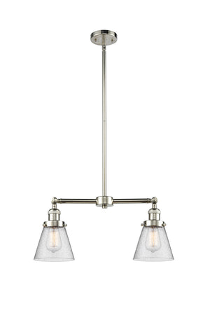 Innovations - 209-PN-G64 - Two Light Island Pendant - Franklin Restoration - Polished Nickel