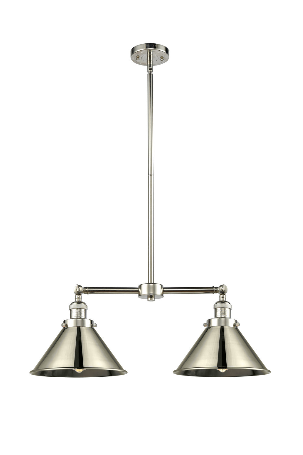 Innovations - 209-PN-M10-PN - Two Light Island Pendant - Franklin Restoration - Polished Nickel