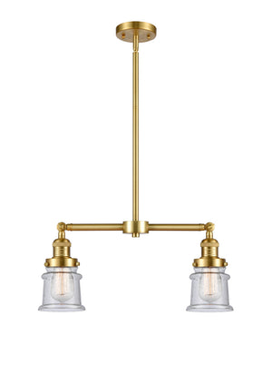 Innovations - 209-SG-G184S - Two Light Island Pendant - Franklin Restoration - Satin Gold