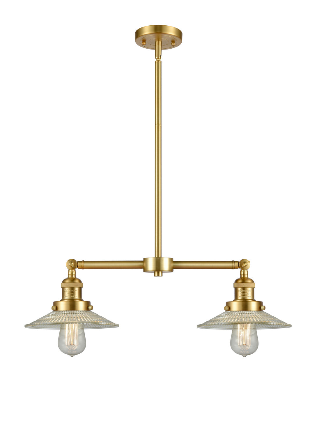 Innovations - 209-SG-G2 - Two Light Island Pendant - Franklin Restoration - Satin Gold