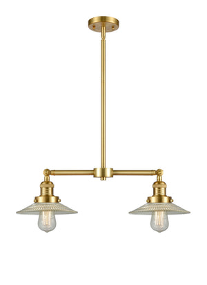 Innovations - 209-SG-G2 - Two Light Island Pendant - Franklin Restoration - Satin Gold