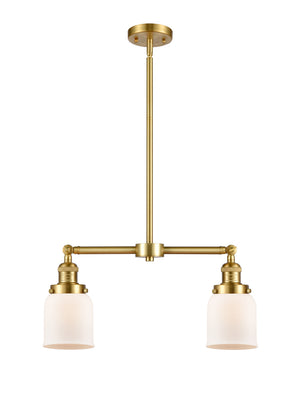 Innovations - 209-SG-G51 - Two Light Island Pendant - Franklin Restoration - Satin Gold