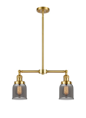 Innovations - 209-SG-G53 - Two Light Island Pendant - Franklin Restoration - Satin Gold