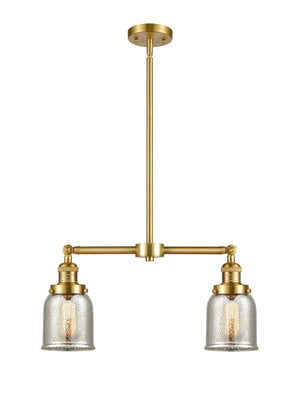 Innovations - 209-SG-G58 - Two Light Island Pendant - Franklin Restoration - Satin Gold