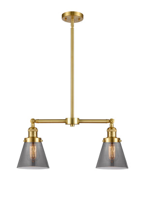 Innovations - 209-SG-G63 - Two Light Island Pendant - Franklin Restoration - Satin Gold