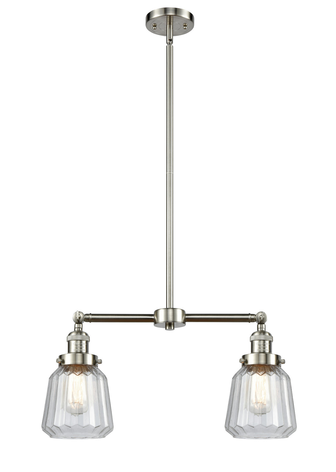 Innovations - 209-SN-G142 - Two Light Island Pendant - Franklin Restoration - Brushed Satin Nickel