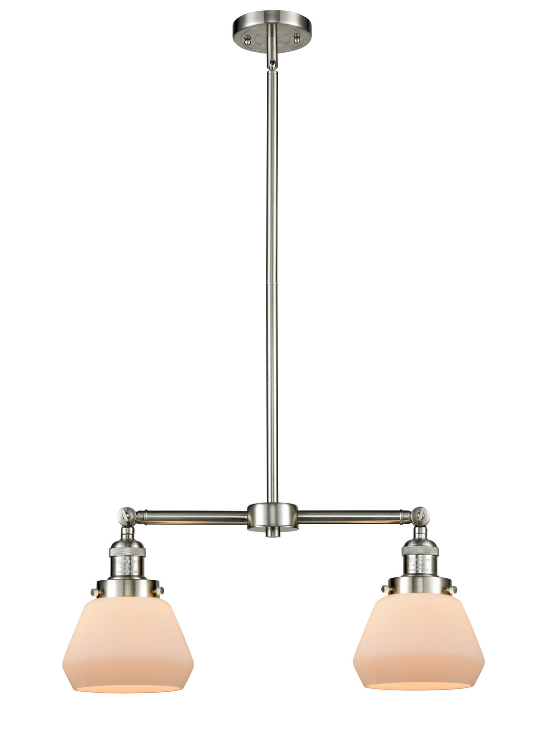 Innovations - 209-SN-G171 - Two Light Island Pendant - Franklin Restoration - Brushed Satin Nickel