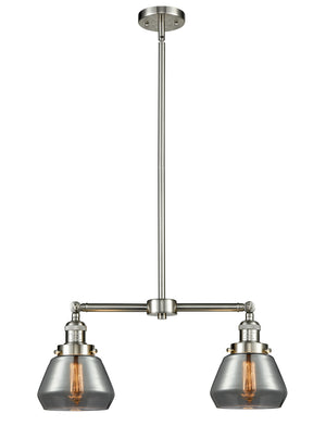 Innovations - 209-SN-G173 - Two Light Island Pendant - Franklin Restoration - Brushed Satin Nickel