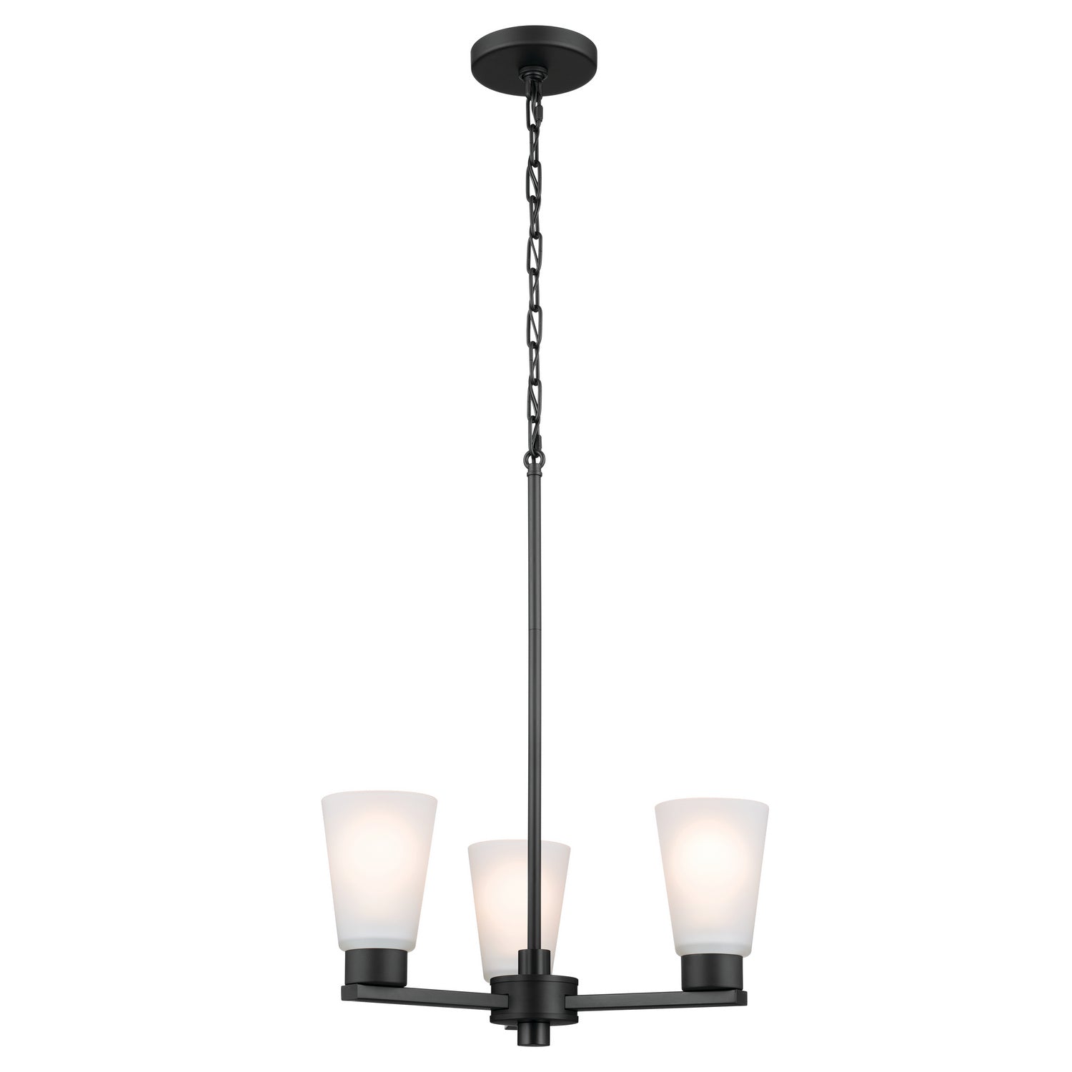 Kichler - 52435BK - Three Light Chandelier - Stamos - Black