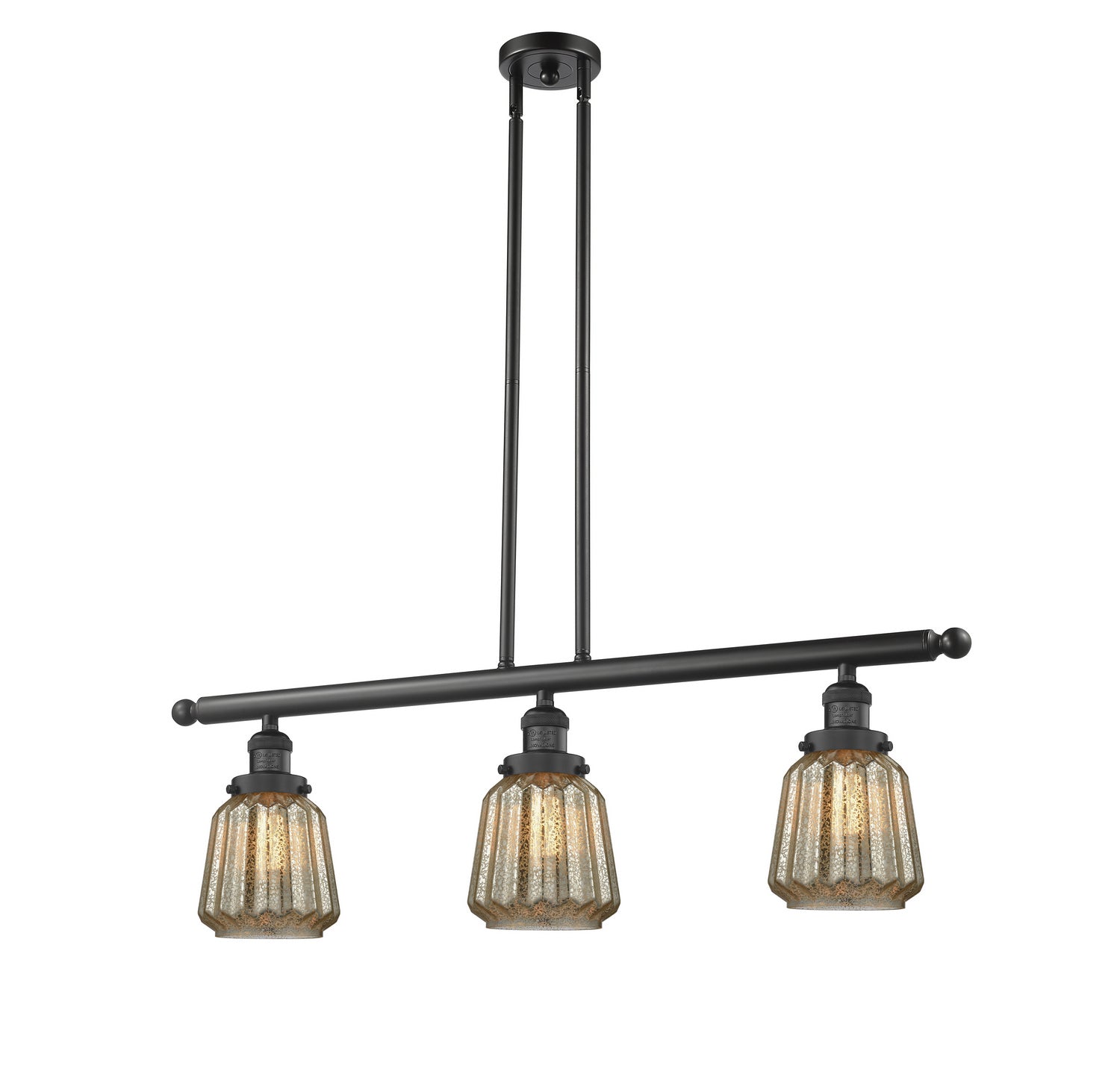 Innovations - 213-BK-G146-LED - LED Island Pendant - Franklin Restoration - Matte Black