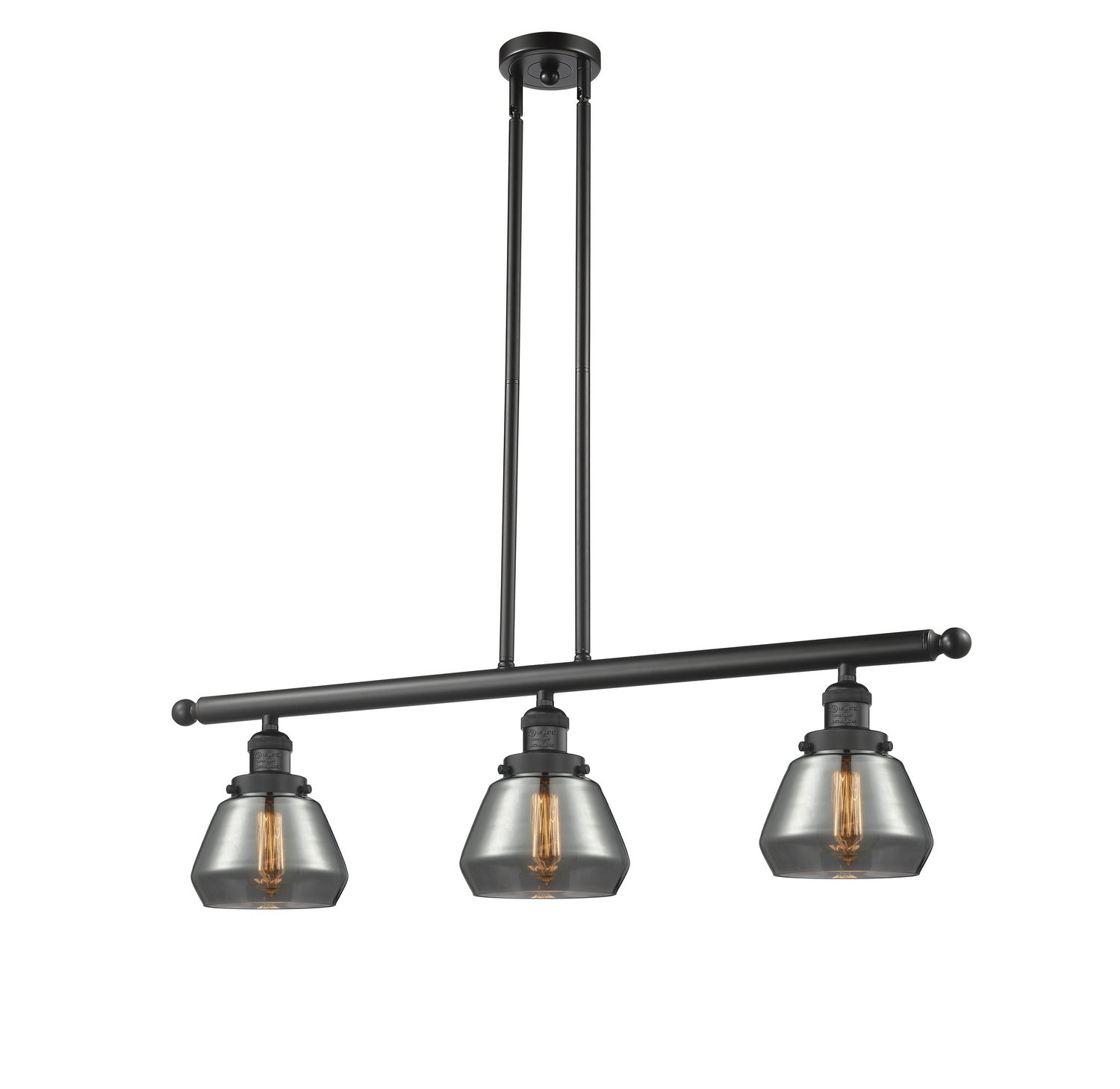 Innovations - 213-BK-G173-LED - LED Island Pendant - Franklin Restoration - Matte Black