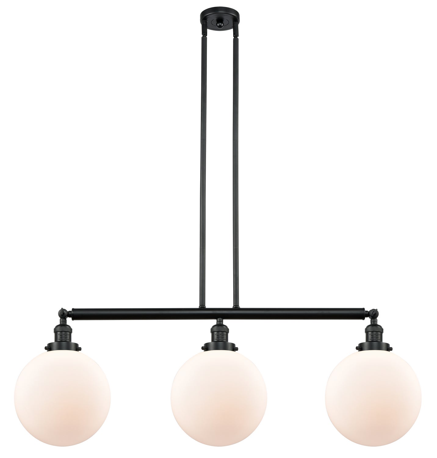 Innovations - 213-BK-G201-10-LED - LED Island Pendant - Franklin Restoration - Matte Black