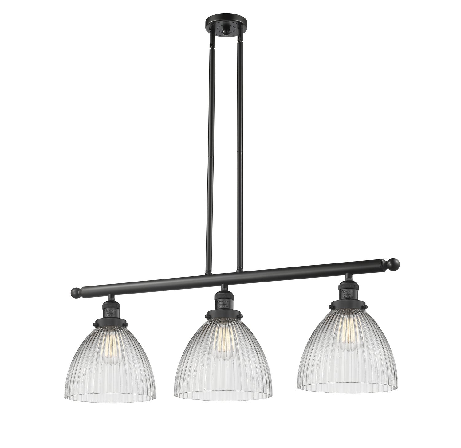 Innovations - 213-BK-G222-LED - LED Island Pendant - Franklin Restoration - Matte Black