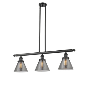 Innovations - 213-BK-G43-LED - LED Island Pendant - Franklin Restoration - Matte Black