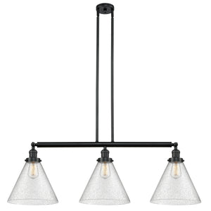 Innovations - 213-BK-G44-L-LED - LED Island Pendant - Franklin Restoration - Matte Black