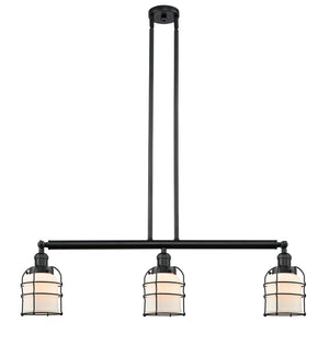 Innovations - 213-BK-G51-CE - Three Light Island Pendant - Franklin Restoration - Matte Black