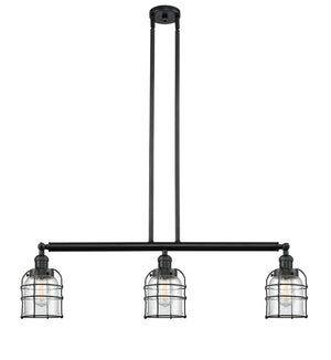 Innovations - 213-BK-G52-CE-LED - LED Island Pendant - Franklin Restoration - Matte Black