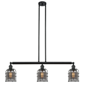 Innovations - 213-BK-G53-CE - Three Light Island Pendant - Franklin Restoration - Matte Black