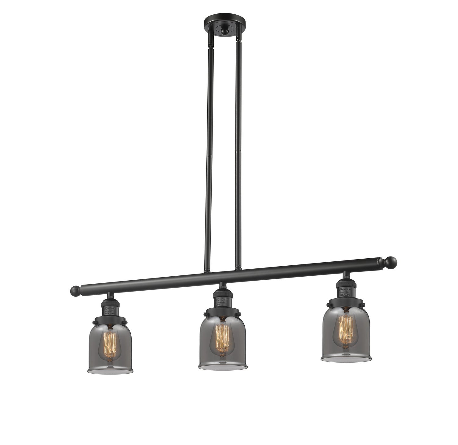 Innovations - 213-BK-G53-LED - LED Island Pendant - Franklin Restoration - Matte Black