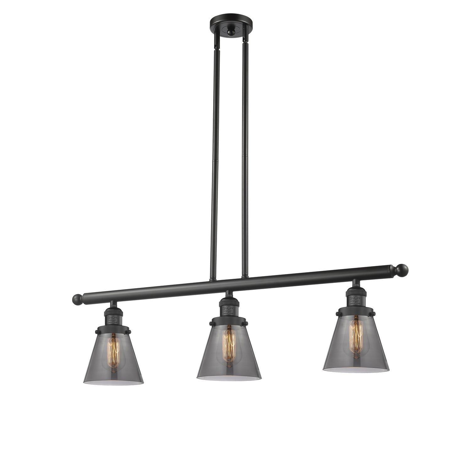 Innovations - 213-BK-G63-LED - LED Island Pendant - Franklin Restoration - Matte Black