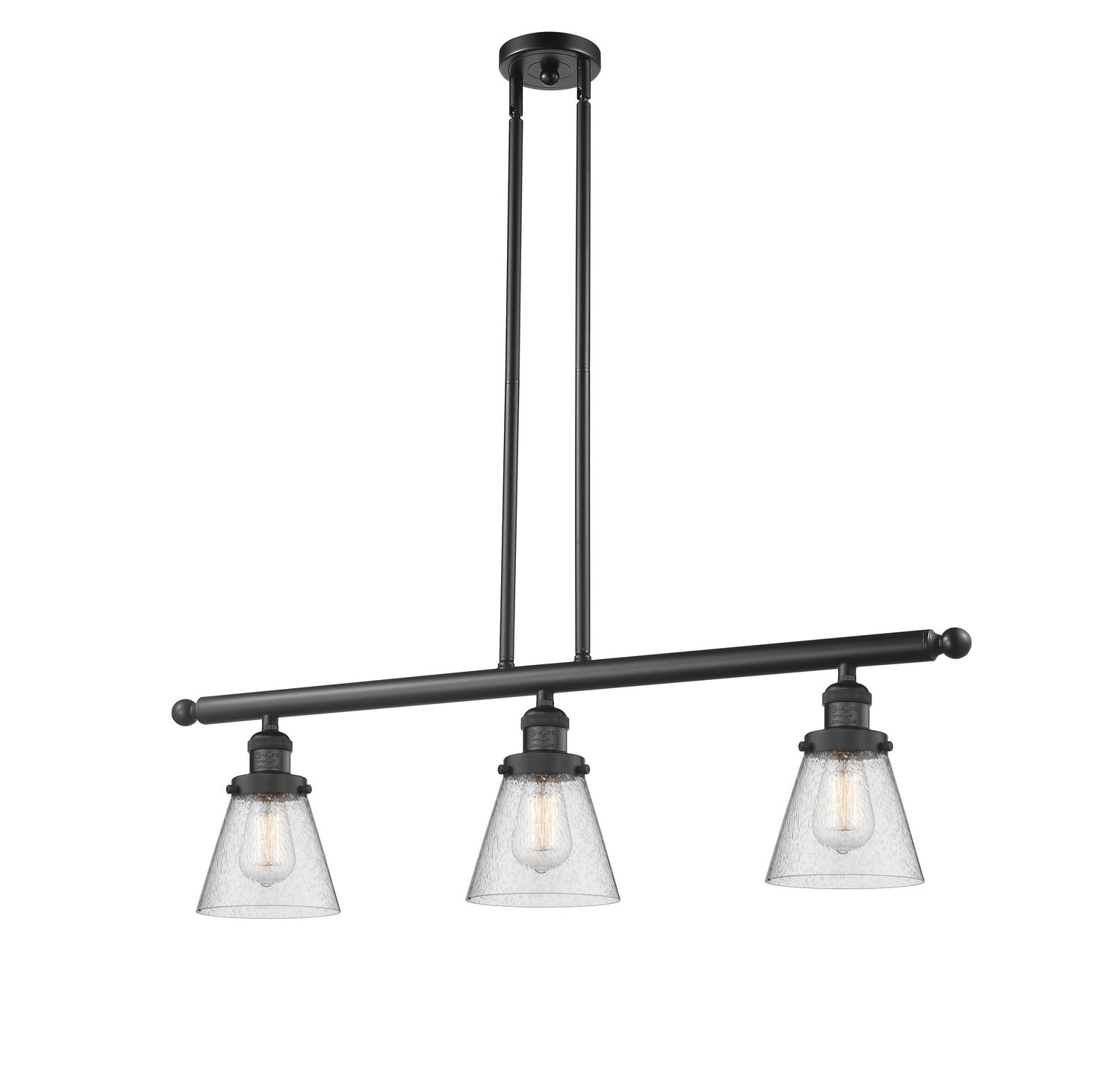 Innovations - 213-BK-G64-LED - LED Island Pendant - Franklin Restoration - Matte Black