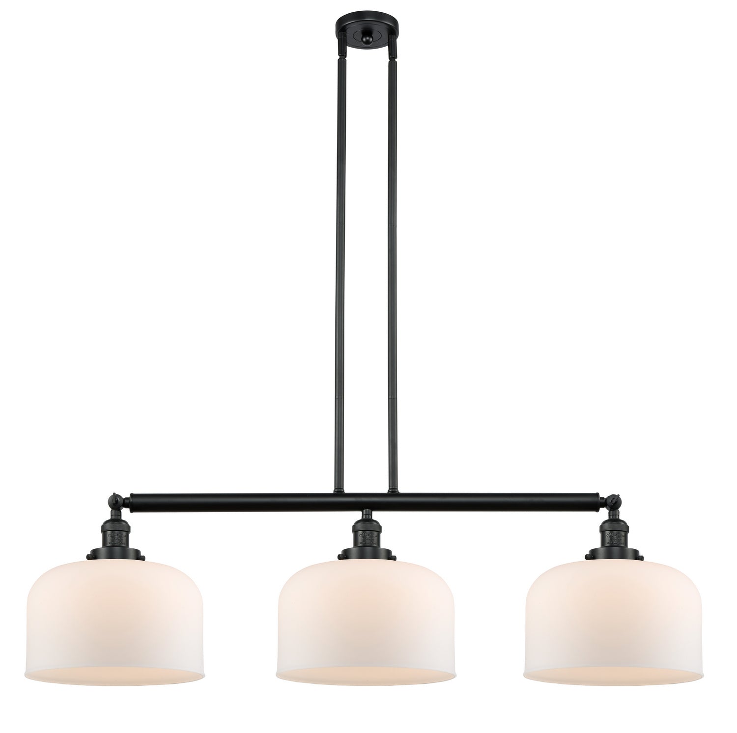 Innovations - 213-BK-G71-L-LED - LED Island Pendant - Franklin Restoration - Matte Black