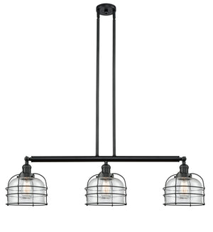 Innovations - 213-BK-G74-CE-LED - LED Island Pendant - Franklin Restoration - Matte Black