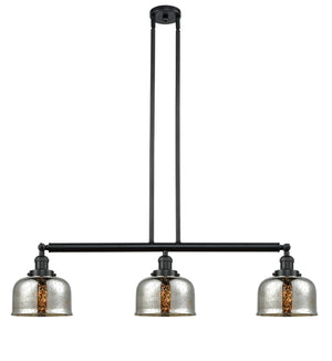 Innovations - 213-BK-G78 - Three Light Island Pendant - Franklin Restoration - Matte Black