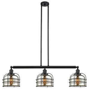 Innovations - 213-BK-G78-CE - Three Light Island Pendant - Franklin Restoration - Matte Black