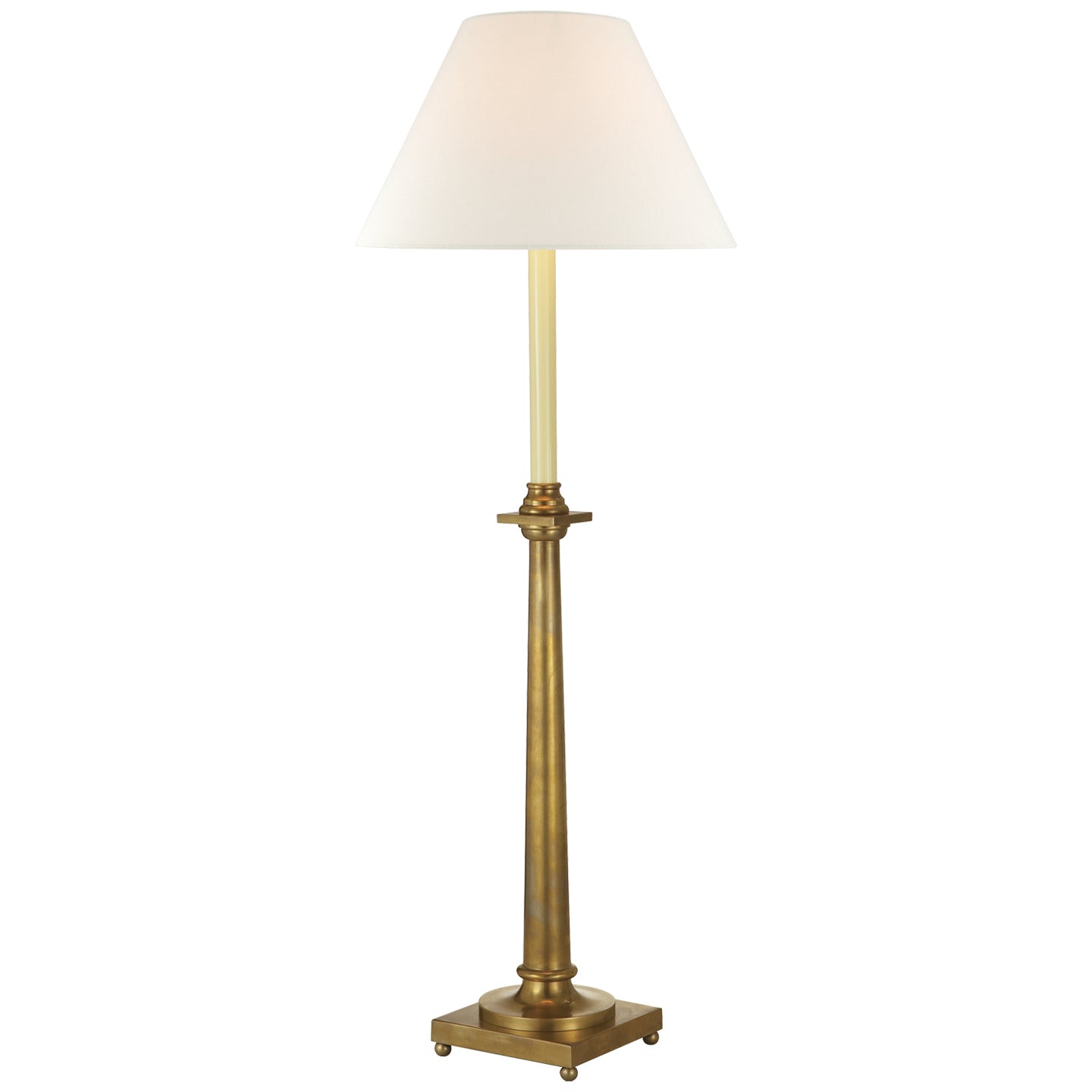 Visual Comfort Signature - CHA 8461AB-L - One Light Buffet Lamp - Swedish Column - Antique-Burnished Brass