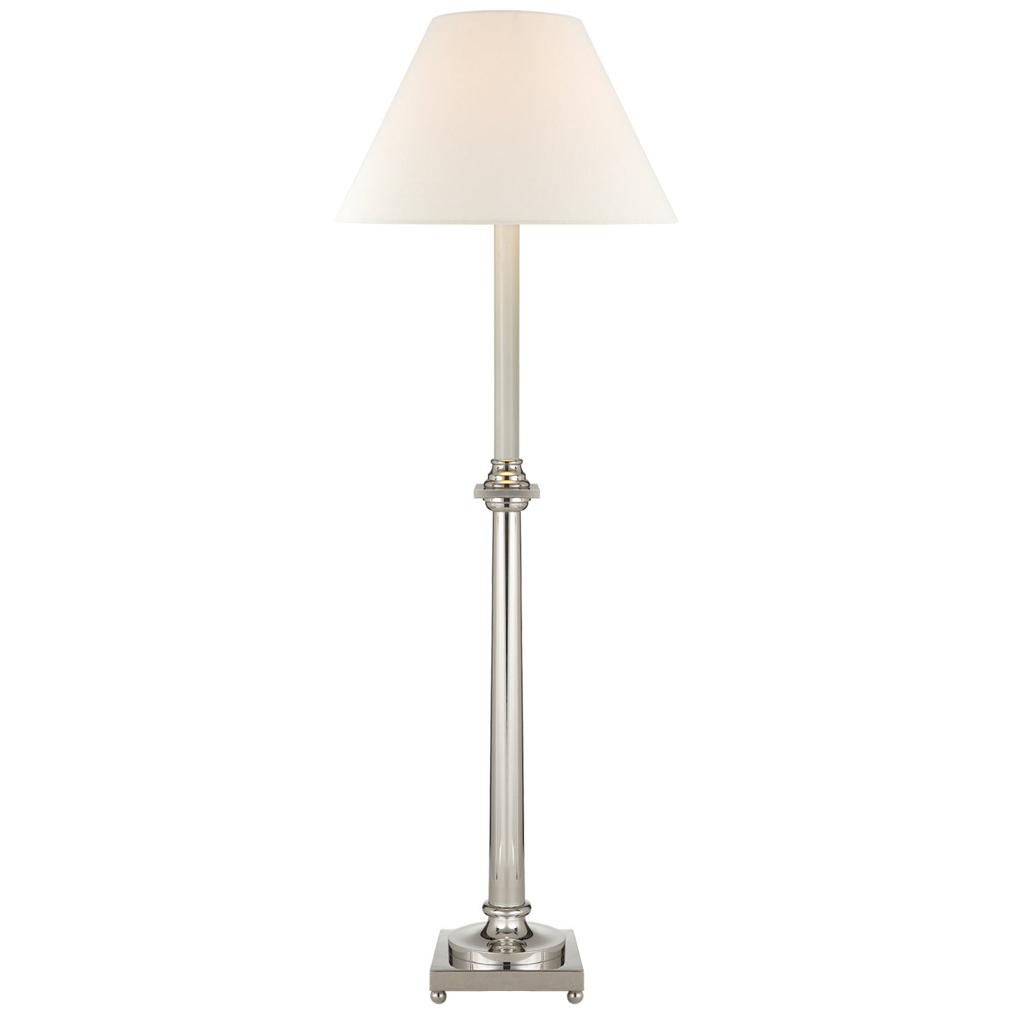 Visual Comfort Signature - CHA 8461PN-L - One Light Buffet Lamp - Swedish Column - Polished Nickel