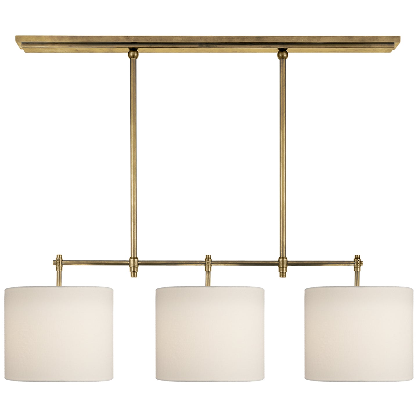 Visual Comfort Signature - TOB 5004HAB-L - Three Light Billiard Pendant - Bryant - Hand-Rubbed Antique Brass