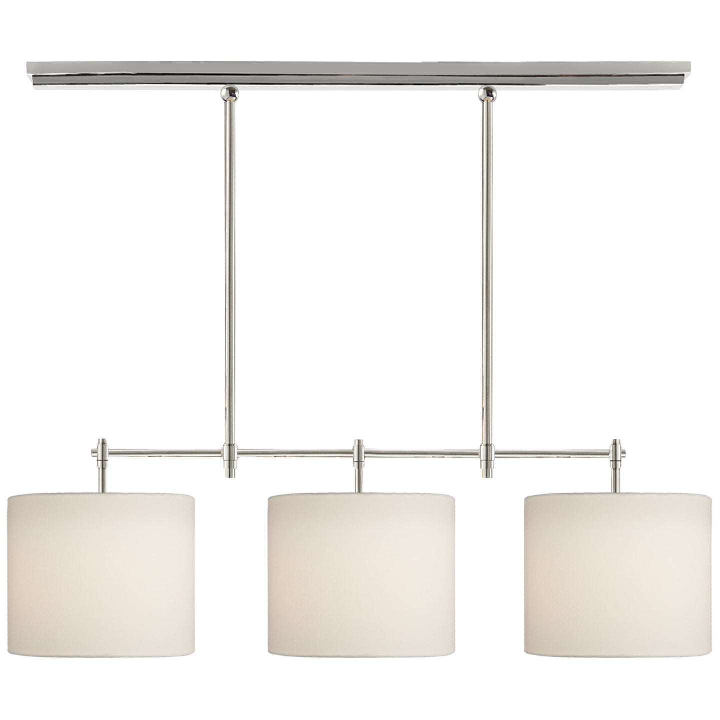 Visual Comfort Signature - TOB 5004PN-L - Three Light Billiard Pendant - Bryant - Polished Nickel