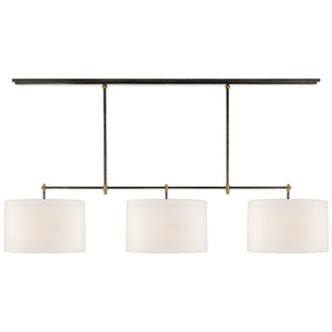 Visual Comfort Signature - TOB 5005BZ/HAB-L - Three Light Billiard Pendant - Bryant - Bronze and Hand-Rubbed Antique Brass