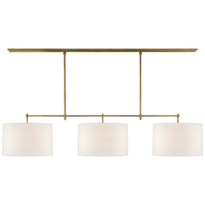 Visual Comfort Signature - TOB 5005HAB-L - Three Light Billiard Pendant - Bryant - Hand-Rubbed Antique Brass