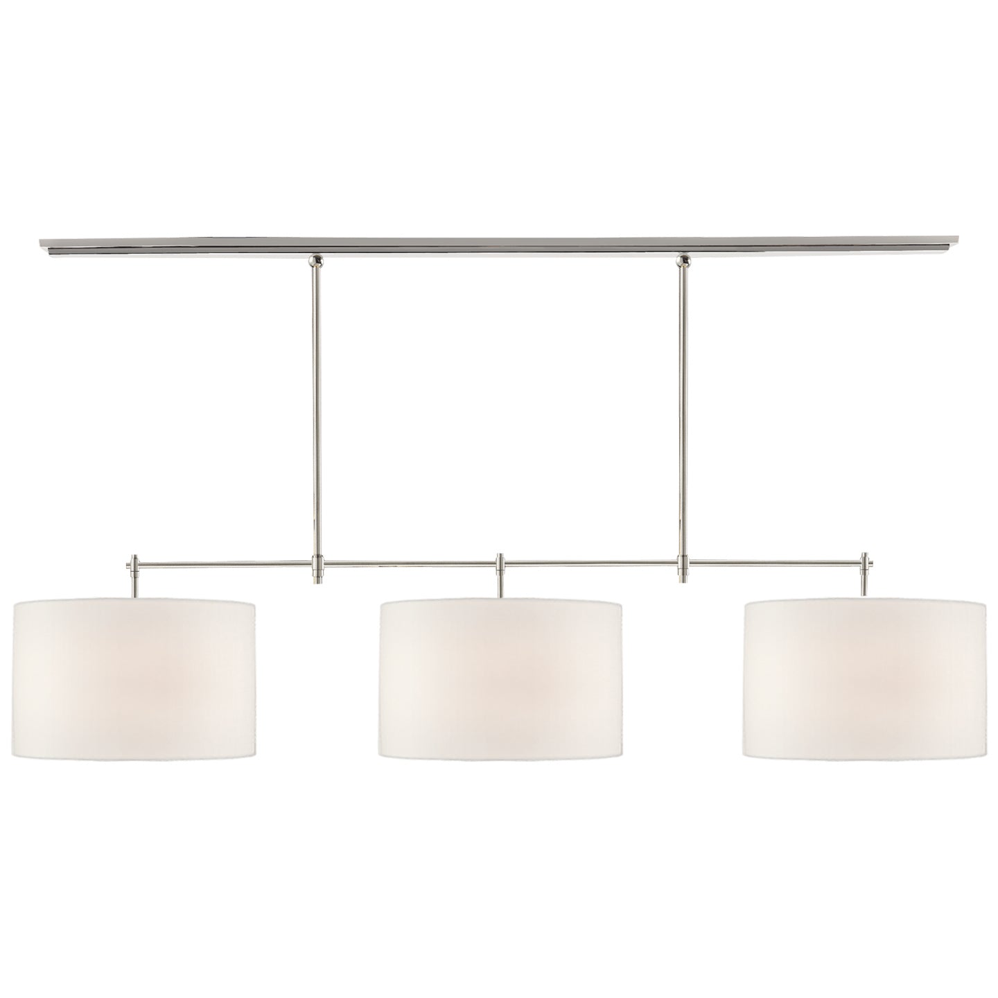 Visual Comfort Signature - TOB 5005PN-L - Three Light Billiard Pendant - Bryant - Polished Nickel