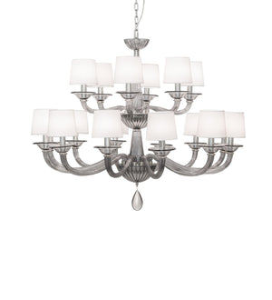 Meyda Tiffany - 245498 - LED Chandelier - Murano Almaden - Smoked Glass/Polished Nickel